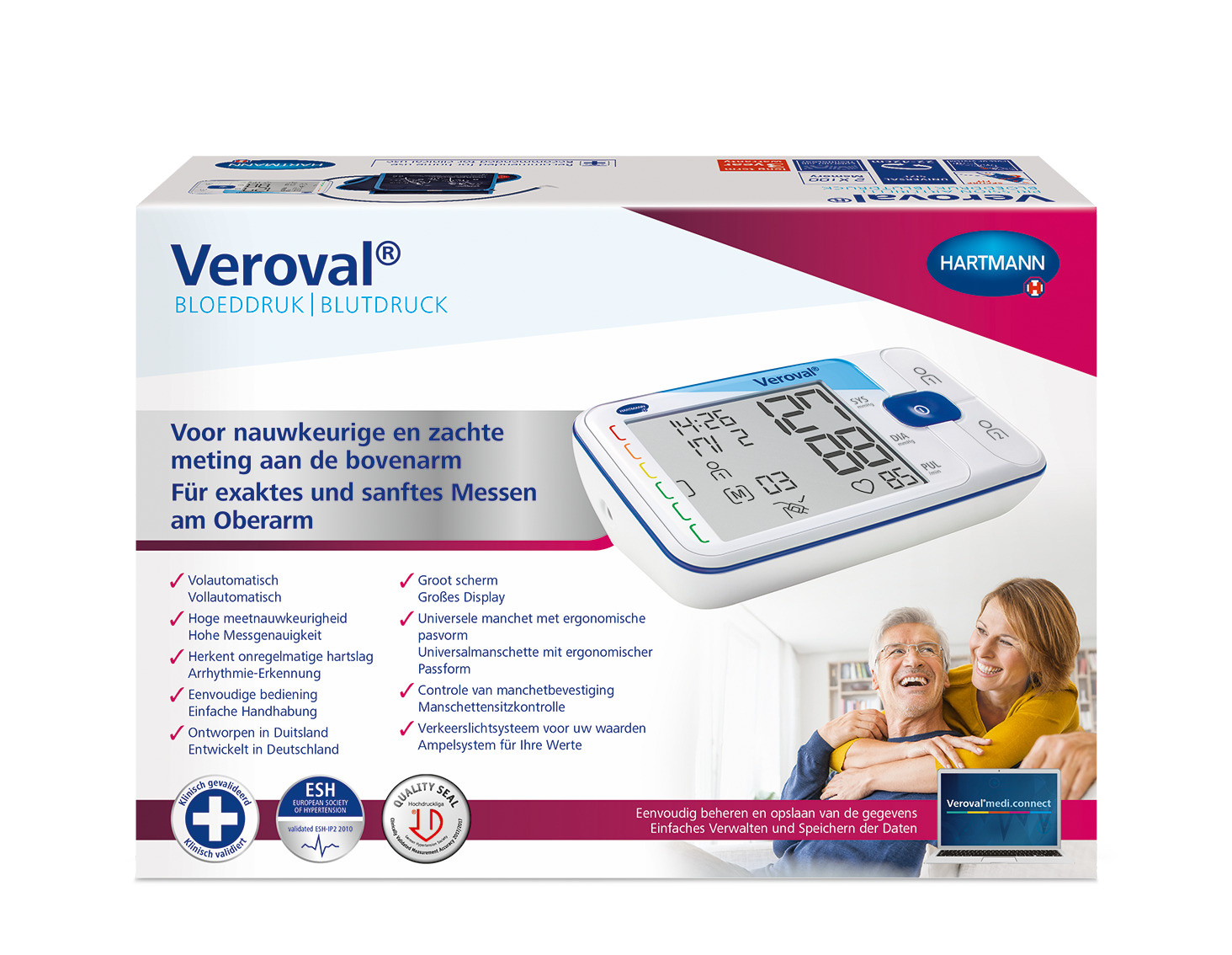 Veroval® Bloeddrukmeter - met Universeel manchet (22-42cm)