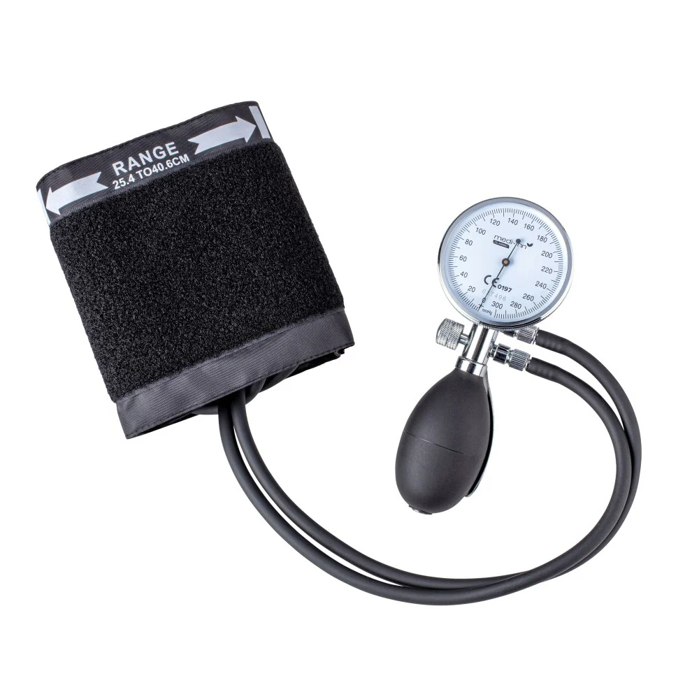 Medi-Inn Handmatige Bloeddrukmeter - twee slangen - Aneroid Premium