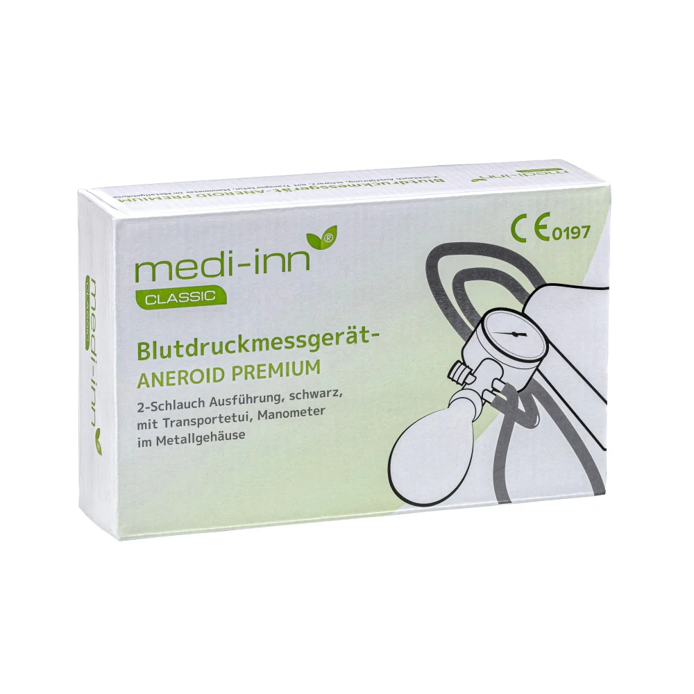 Medi-Inn Handmatige Bloeddrukmeter - twee slangen - Aneroid Premium, foto 2 van 2