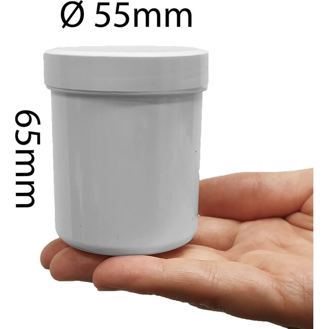 Plastic Potjes met Deksel - 125 ml - 5 stuks - Cosmetica potje - Lege Potjes - Zalfpotje - Copy
