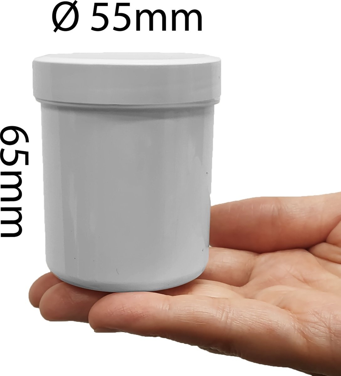 Plastic Potjes met Deksel - 250 ml - 5 stuks - Cosmetica potje - Lege ...