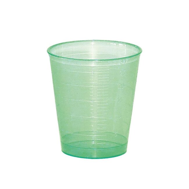 Medicijnbekertjes - 30ml - 80 stuks - Diverse kleuren