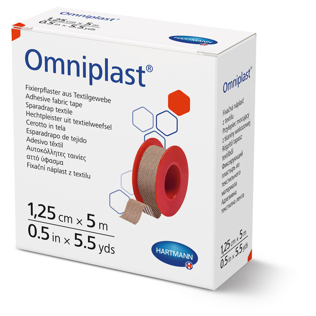 Hartmann Omniplast kleefpleister - Rol 1,25cm x 5mtr.