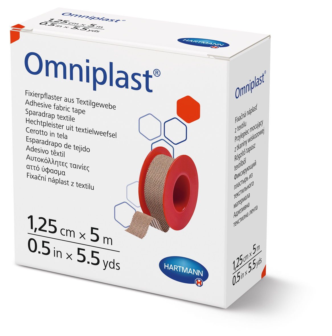 Hartmann Omniplast kleefpleister - Rol 1,25cm x 5mtr., foto 2 van 3