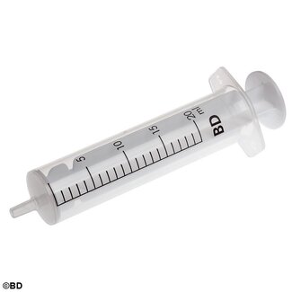 BD Discardit II Injectiespuit - 20ml - 80 st. -2 delig met luer aansluiting
