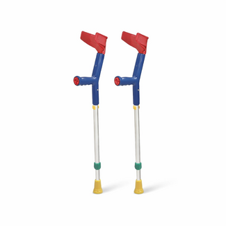 Kinder Elleboogkrukken met open manchet - per paar