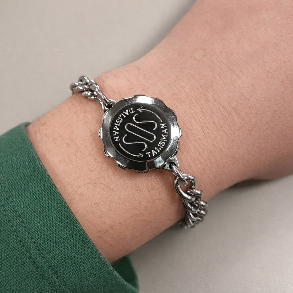 SOS Talisman Dames armband Roestvrij staal, foto 4 van 5