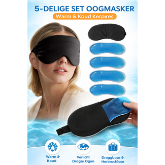 Oogmasker met 4  Warm & Koude Kompressen