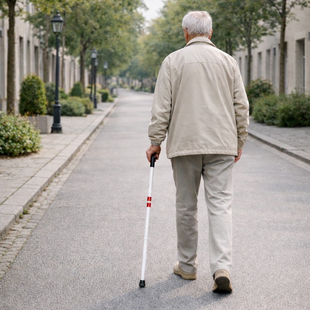 Wandelstok voor Blinden en Slechtzienden Opvouwbaar, foto 3 van 5