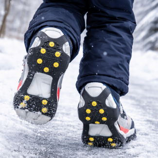 Antislip sneeuwspikes voor kinderen maat: 24 - 33 - per paar - Shoe spikes -  antislip zolen bij ijzel en sneeuw