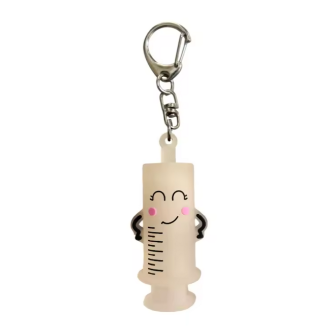 Ampullenopener Sleutelhanger – Veilig Ampullen Breken – Injectiespuit of Verpleegster Poppetje