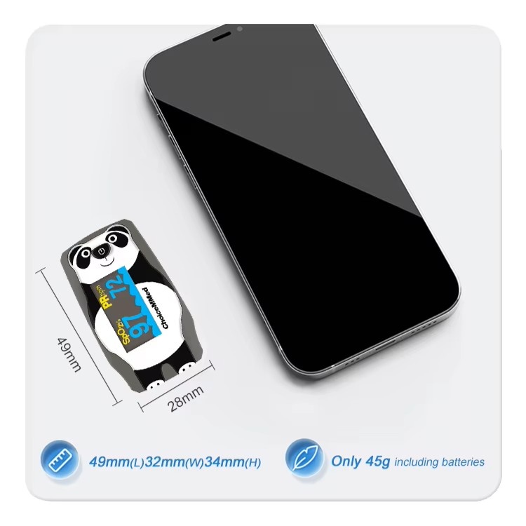 ChoiceMMed Pediatrische Vingerpulsoximeter voor Kinderen – Panda - Zuurstof en Hartslagmeter met OLED Display, foto 6 van 6