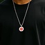 Medische waarschuwing ketting  - Octagon - gepersonaliseerd met gravering