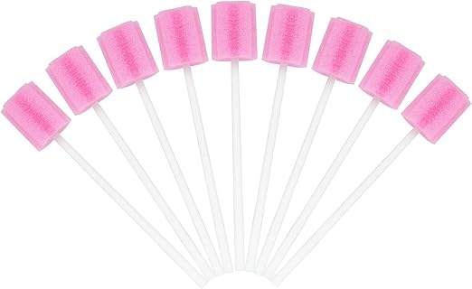 Schuimwattenstaafje voor mondhygiëne - lengte 15cm - 10 stuks
