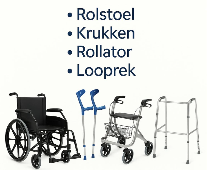 Loophulpmiddelen verhuur - Rollator, Rolsotel of Krukken Huur