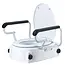 Toiletverhoger met opklapbare armleuningen en deksel - WC verhoger verstelbaar 3 standen 8cm, 12cm en 16cm