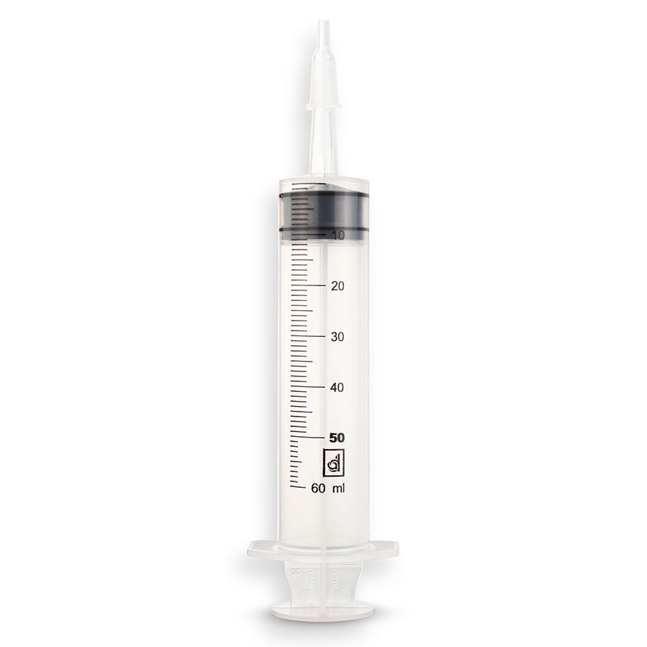 Dispomed Injectiespuit 50-60cc met rechte katheter tip - Per stuk