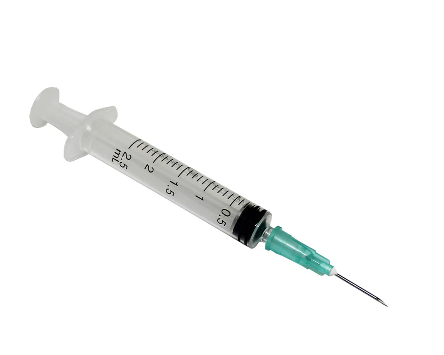 Rays Injectiespuit 2,5cc + 0,8x38mm naald - 21G -Groen - 100 stuks