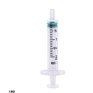 BD BD Emerald 3-delige injectiespuit - 2ml - 100 stuks