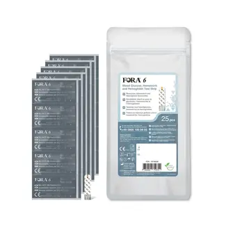 Fora FORA 6 3-in-1 Teststrips: Bloedsuiker, Hematocriet en Hemoglobine (25 stuks)