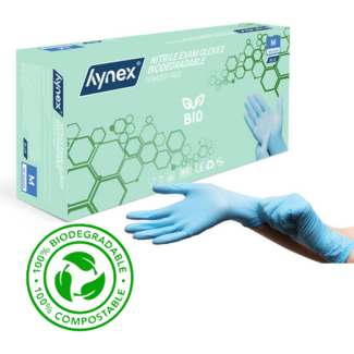 Hynex 100% Biodegradable Nitril handschoenen - Blauw