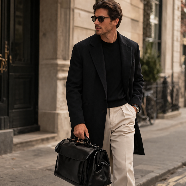 Mutsaers The Doctor Medium met voorvak - leren artsentas