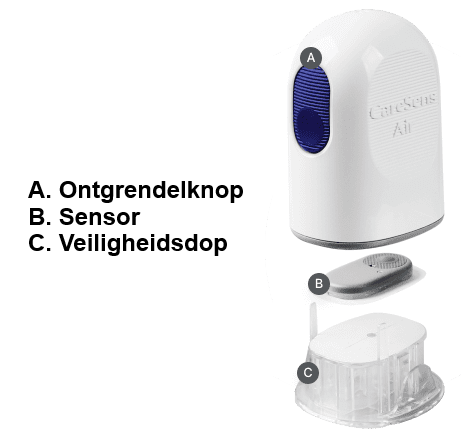 CareSens Air sensor CGM - Continue glucosemonitoring, foto 6 van 6