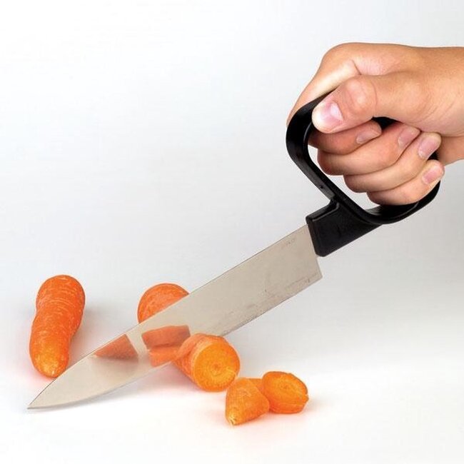 Gehoekt koksmes - Ergonomisch mes met gehoekte handgreep - Vleesmes