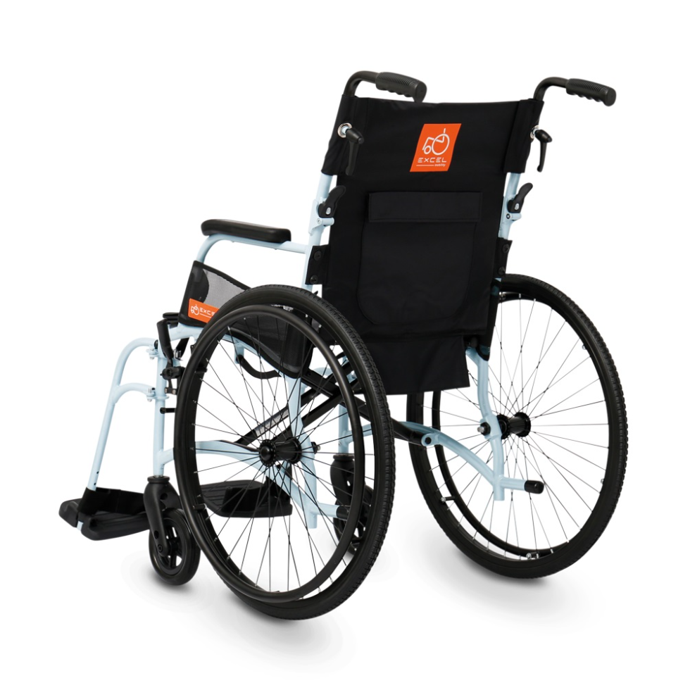 Excel Mobility Curve Lichtgewicht - Cloud Blue - Rolstoel - zitbreedte 40 of 45 cm, foto 4 van 6