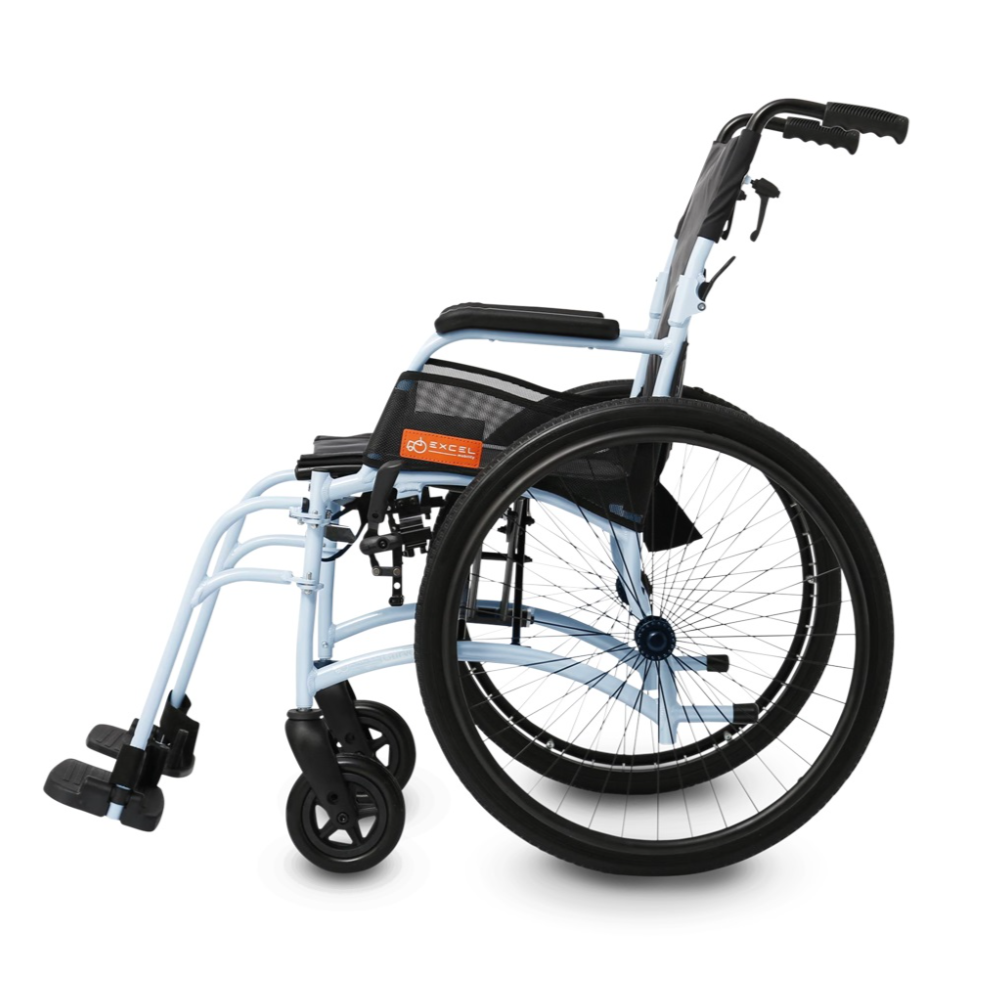 Excel Mobility Curve Lichtgewicht - Cloud Blue - Rolstoel - zitbreedte 40 of 45 cm, foto 5 van 6