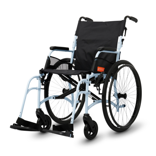 Excel Mobility Curve Lichtgewicht - Cloud Blue - Rolstoel - zitbreedte 40 of 45 cm