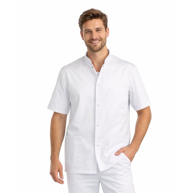 Haen Zorgkleding Friso - Wit - Heren Zorgjasje
