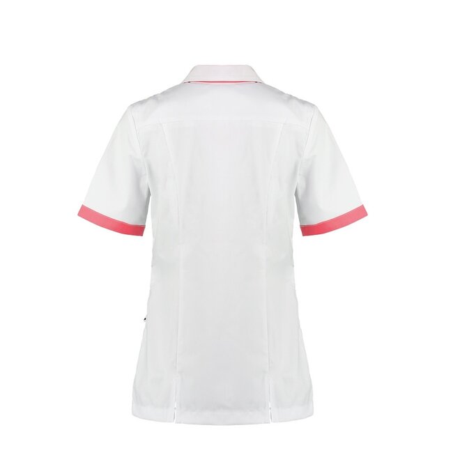 Haen Zorgkleding Fijke - Wit/Orient Pink - Dames Zorgjasje