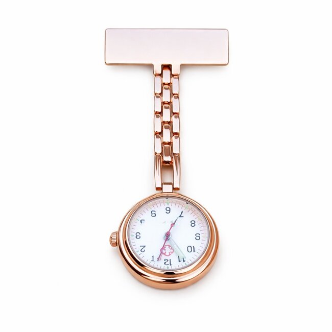 Verpleegkundige Horloge Rosé Goud – Klassiek zakhorloge met naam