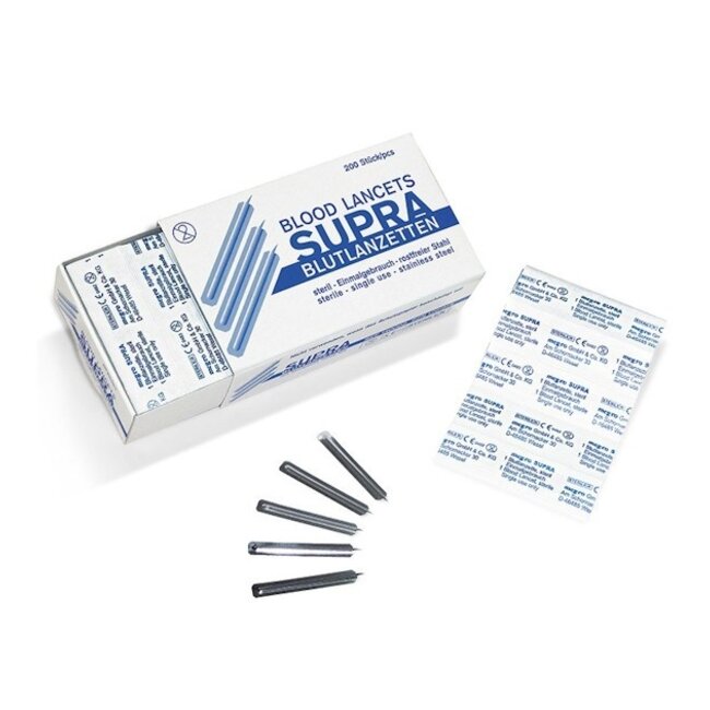Supra Vaccinostyles Bloedlancetten - 200 stuks - Steriel