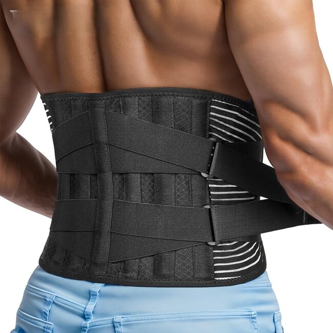 Lumbale Onderrugbrace - Ademend & Verstelbaar- Zwart