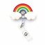 Badgehouder met Trekkoord – Regenboog – Uittrekbaar 80 cm – Clip voor Verpleegkundige / Zorg