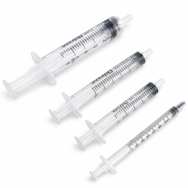 Chirana Chirana 1 ml spuit zonder naald – Steriele 1ml injectiespuiten 3-delig LDS – Hoge precisie – 100 stuks