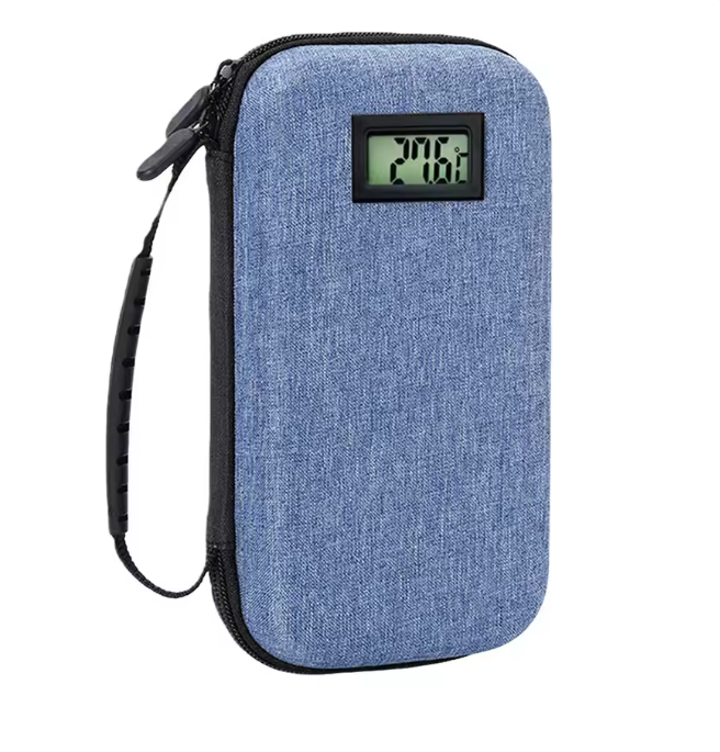 Insuline Koeltas met Temperatuurdisplay – Medicijn Koel Etui – 20 cm – Reisetui voor Insuline & Medicatie