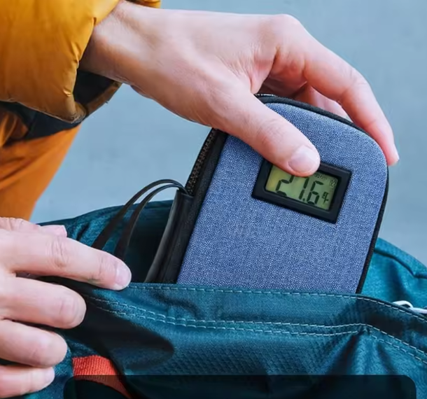 Insuline Koeltas met Temperatuurdisplay – Medicijn Koel Etui – 20 cm – Reisetui voor Insuline & Medicatie, foto 2 van 2