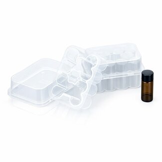 Transparante Vial Opbergdoos 10x 3ml – Set van 2 Stuks