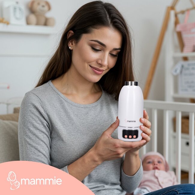 Mammie Mammie ThermoGO Thermosfles Flessenwarmer Onderweg - Draadloos - Alle Merken - 500 ML