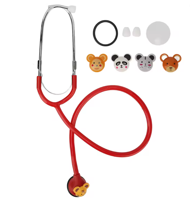 Kinder Stethoscoop met Dierenkopjes – Speels & Comfortabel (5 Verwisselbare Designs)