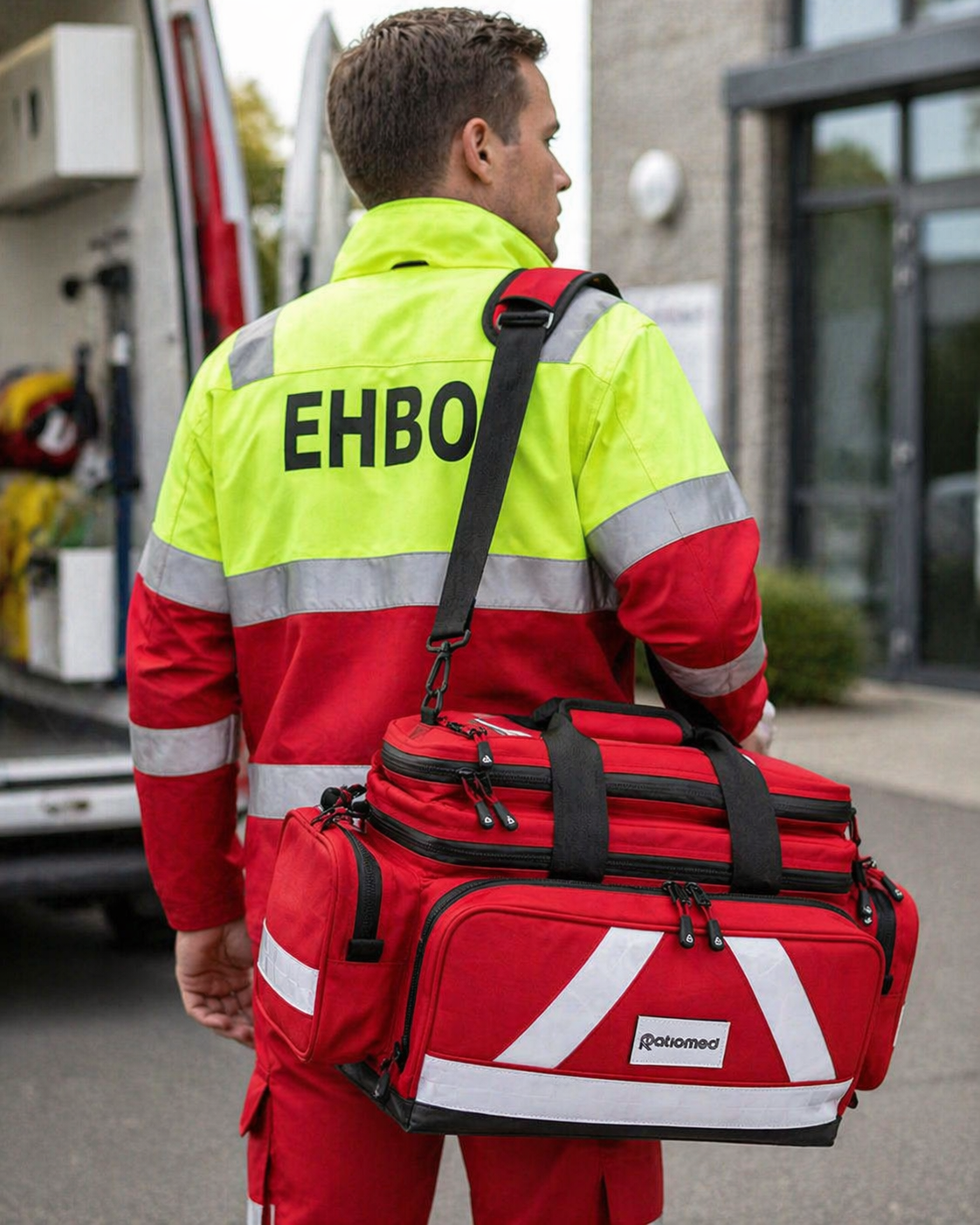EHBO Schoudertas WaterStopp Groot – Rood – Leeg, foto 2 van 3