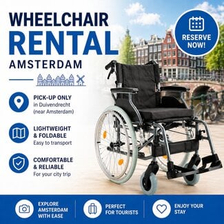 Wheelchair Rental Amsterdam – Lightweight Foldable Wheelchair for Tourists
