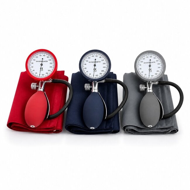 Practical Color Bloeddrukmeter – Handmatig – Professionele Kwaliteit – Lichtgewicht – Met Manchet & Etui