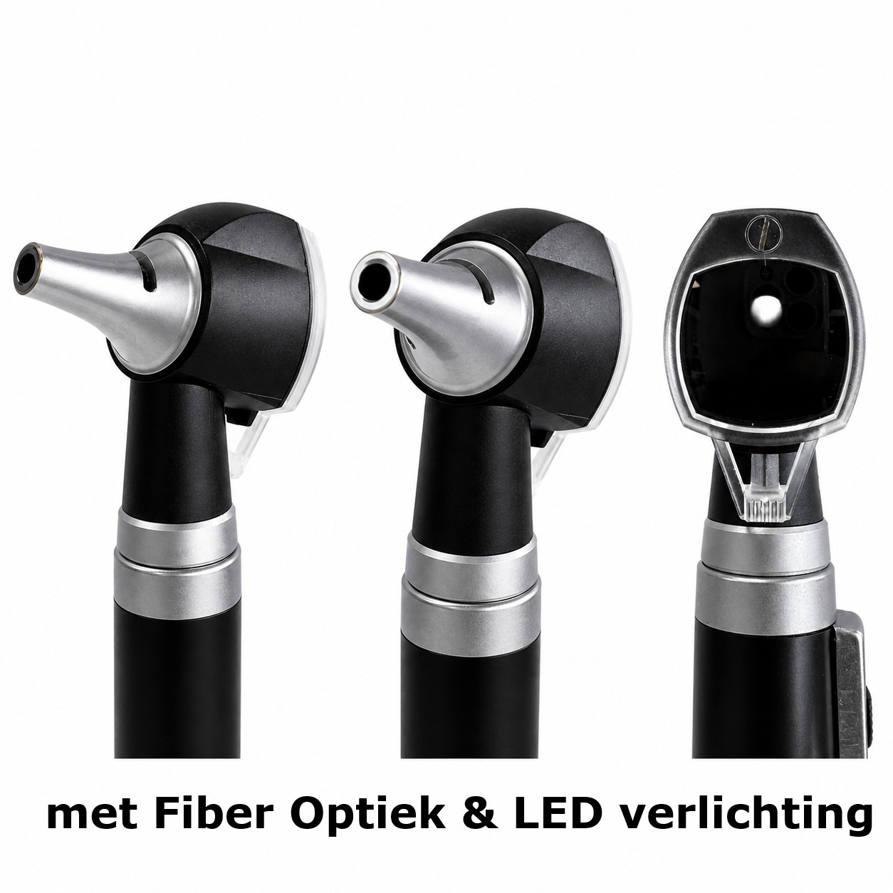 Basic Otoscoop - Fiber Optiek en LED verlichting inclusief USB tafellader, foto 2 van 5