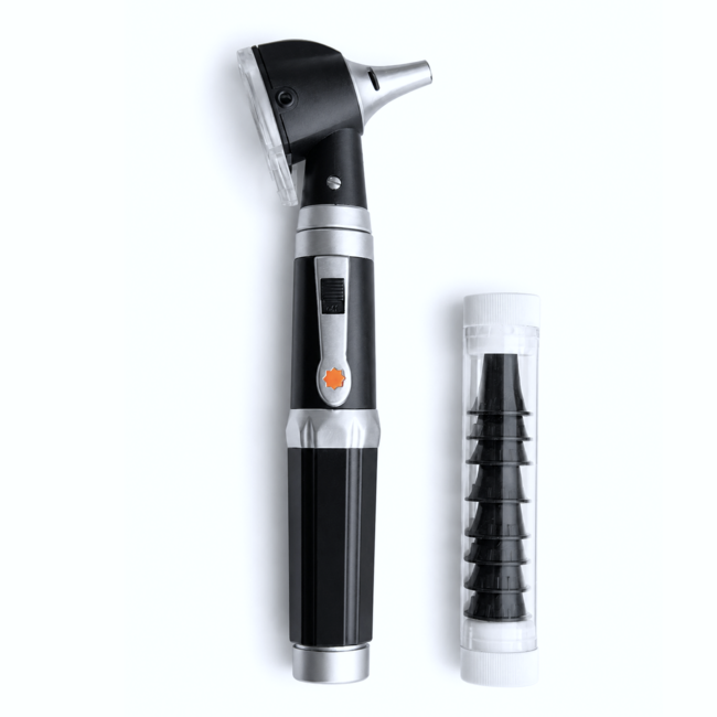Basic Otoscoop - Fiber Optiek en LED verlichting  inclusief USB tafellader