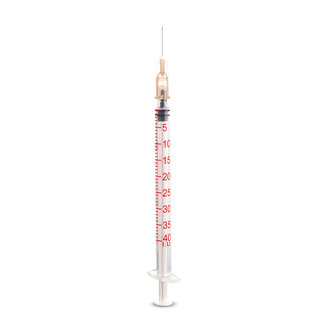Dispomed Injectiespuit 1ml met naald 0,45x13mm - 100st.