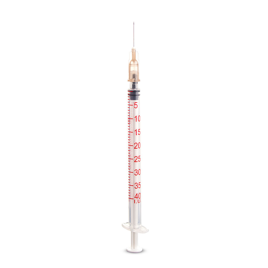 Dispomed Injectiespuit 1ml met naald 0,45x13mm - 100st.